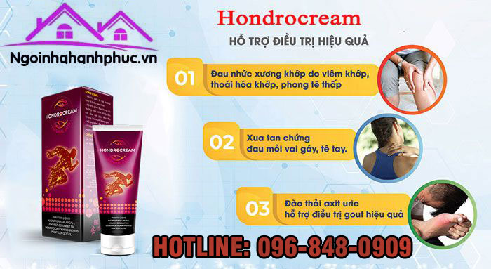 hondrocream có công dụng 