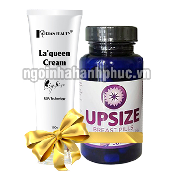 Combo Upsize Breast Pills + La'Queen Cream Bigsize Giảm Giá 300K