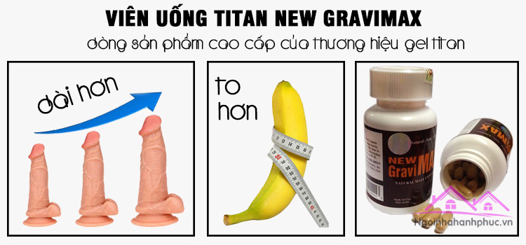 Viên uống Titan New Gravimax tăng cậu nhỏ Viên uống Titan New Gravimax tăng cậu nhỏ