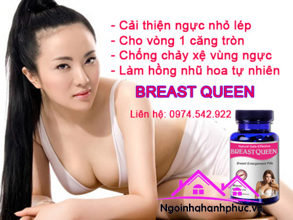 Làm to ngực cấp tốc với thuốc nở ngực breast queen