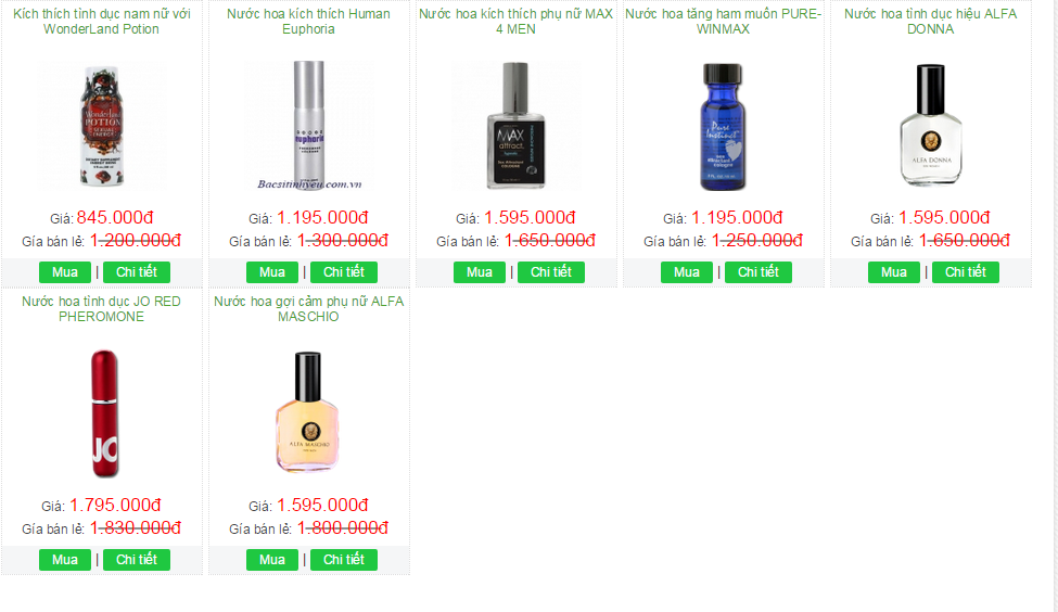 Sự khác biệt giữa nước hoa tình yêu với thuốc kích dục
