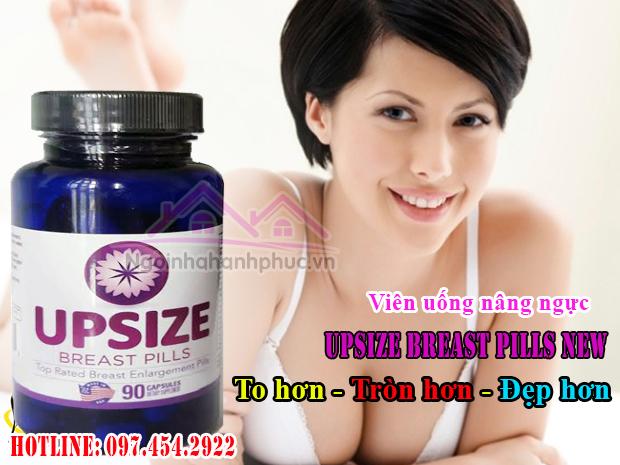 Viên uống nâng ngực Upsize Breast Pills New 2017