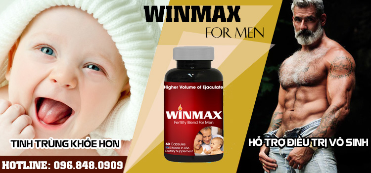 Hỗ trợ điều trị vô sinh nam Winmax for men 2