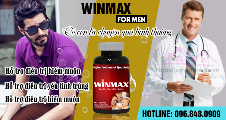 Hỗ trợ điều trị vô sinh nam winmax for men 4