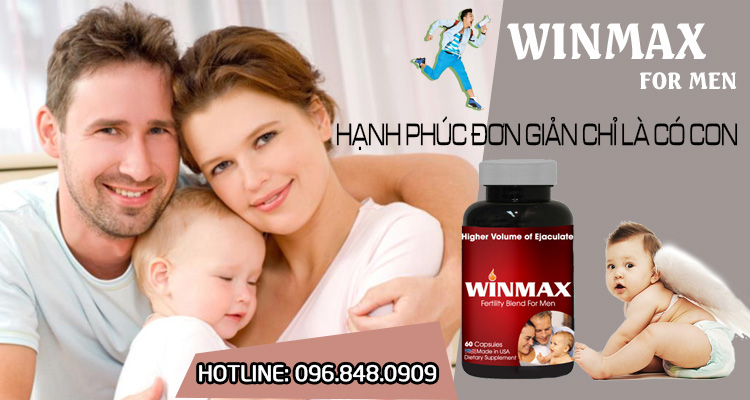 Hỗ trợ điều trị vô sinh nam winmax for men 6