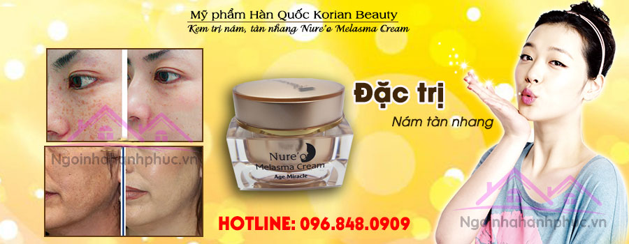 Kem giảm nám dầu Korian Beauty - Nure'o Melasma Cream 5