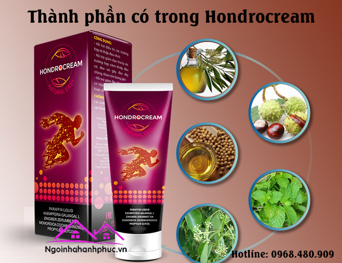 Thành phần Hondrocream